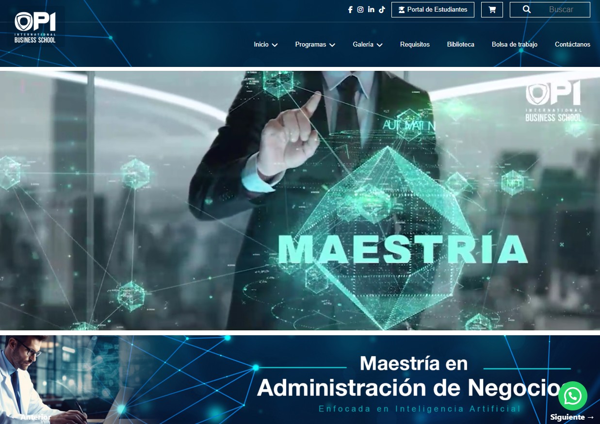 OPI Business School se transforma digitalmente: lanza nuevo portal para impulsar la formación de líderes en la era de la IA