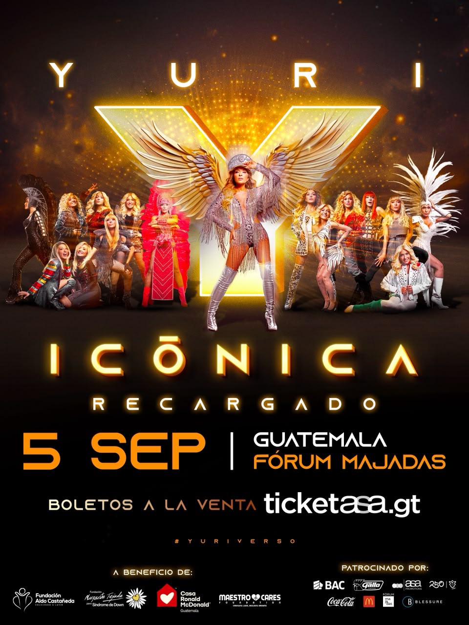 Yuri llega a Guatemala para una noche de música con causa